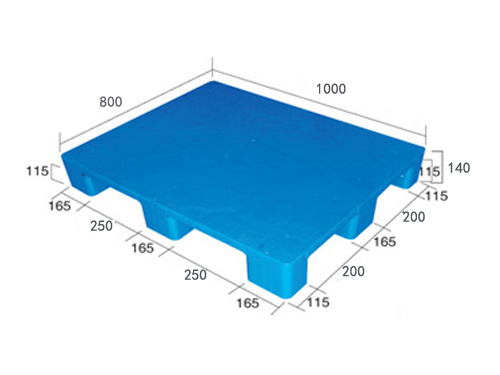 1008平板九腳（置鋼管）塑料托盤
