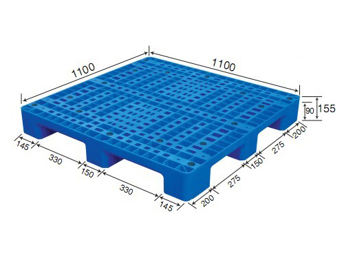 1111B網(wǎng)格九腳塑料托盤