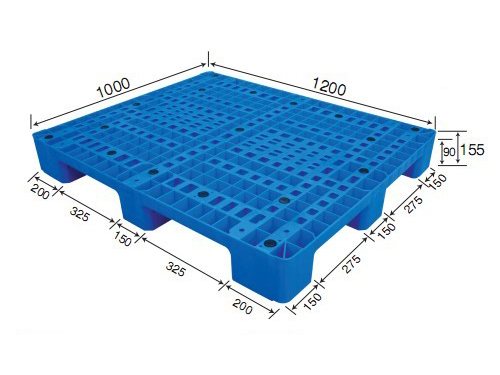1210B網(wǎng)格九腳塑料托盤