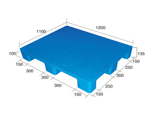 1211平板九腳（置鋼管）塑料托盤