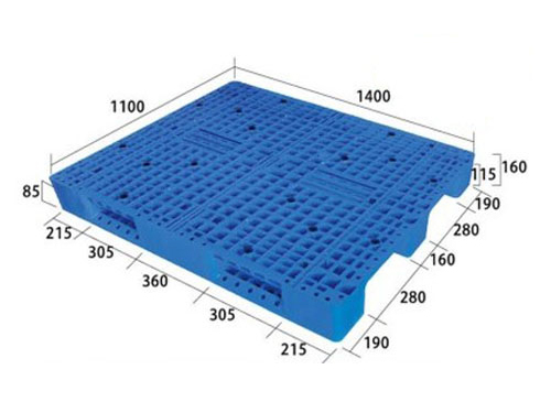 1411網格川字（置鋼管）塑料托盤