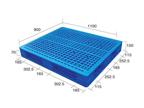 1109網格雙面（置鋼管）塑料托盤