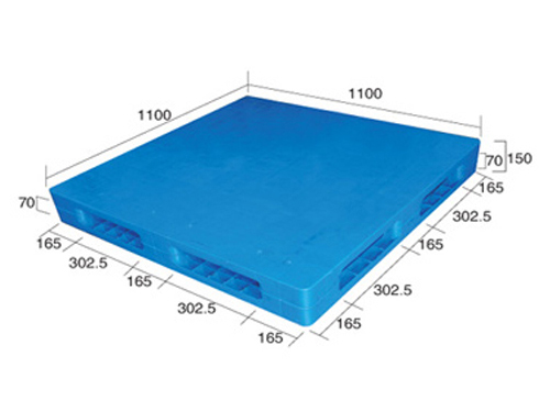 1111平板雙面（置鋼管）塑料托盤