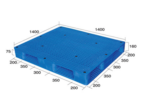1414網(wǎng)格雙面（置鋼管）塑料托盤